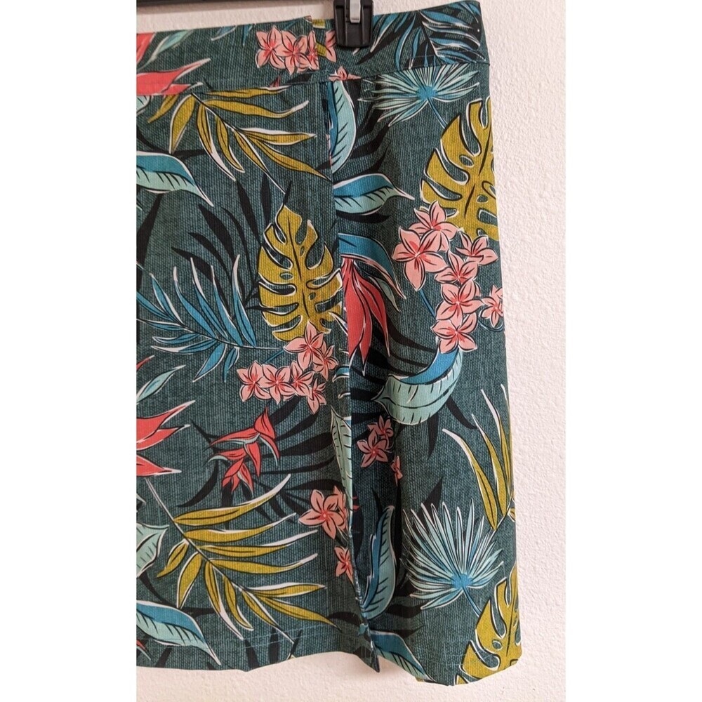 NEW~Women's RIP SKIRT Floral Hawaiian Print Adjustable Waist Wrap Skirt Size XL - Picture 2 of 6